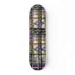 Stained Glass Lattice Gardens Skateboard