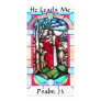 Stained Glass Psalm 23 Photo Card