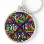 Stained Glass Scene Keychain