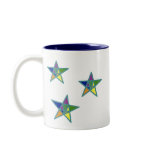 Stained Glass Stars Two-Tone Mug