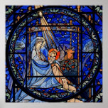 Stained Glass Style Nativity posters