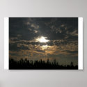 Stained-glass Sunset posters