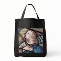 Stained Glass Window Angel Tote Bag