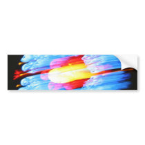 Stained glass window, Bern Munster, Switzerland Bumper Sticker