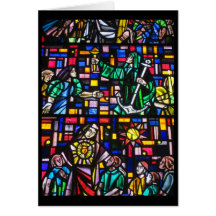 stained glass window cards