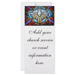 Stained Glass Window Dove Church/Event Rack Card rack cards