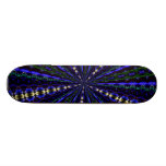 Stained Glass Window Kaleidoscope 17 Skate Board