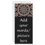 Stained Glass Window Kaleidoscope #1 Rack Card Design