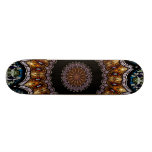 Stained Glass Window Kaleidoscope 21 Skateboard Deck