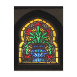 Stained glass window  Mosque of Suleyman Aga postcards