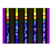 Stained Glass Window Post Card
