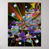 Stained Glass Windows 3-D Posters