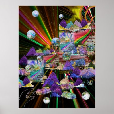 Stained Glass Windows 3-D Posters by wizardangel