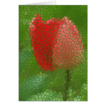 Stainedglass Tulip Card