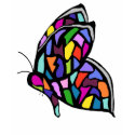 stainglass butterfly shirt