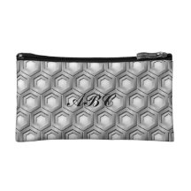 Stainless Steel Tiled Hex Cosmetics Bag Cosmetic Bags