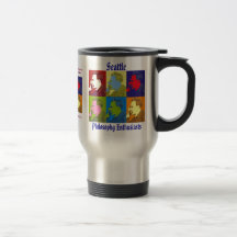 Stainless Steel Travel Mug (Nietzsche Design)