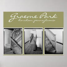 Stairhall at Graeme Park Poster