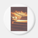 Stairs In Sepia By Bernadette Sebastiani Refrigerator Magnets