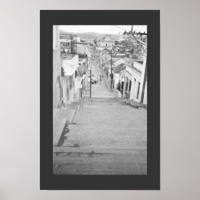 Stairs of Santiago Print by MendedWing