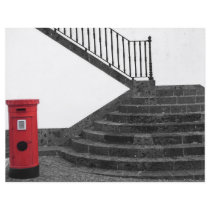 Stairway and post box personalized flyer