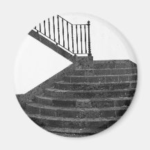Stairway and post box fridge magnets