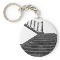 Stairway and post box keychain