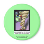 Stairway To Heaven Parody Cartoon Novelty Magnet