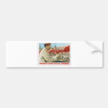 stalin poster art bumper sticker