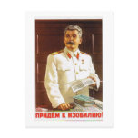 stalin poster art postcards