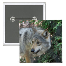 Stalking Wolf Pin