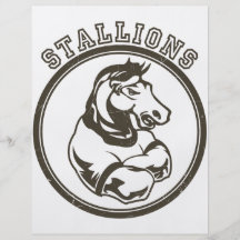 Stallions Mascot Custom Flyer