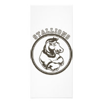 Stallions Mascot rack cards