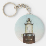 Stamford Harbour Ledge Lighthouse Key Chain