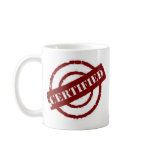 stamp certified red coffee mugs