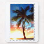 Stamp of Palm Tree Sunset mousepads