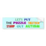 STAMP OUT AUTISM BUMPER STICKERS