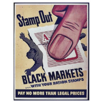Stamp Out Black Markets With Your Ration Stamps Flyer Design