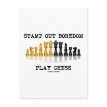 Stamp Out Boredom Play Chess (Chess Set)