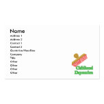 Stamp Out Childhood Depression Business Cards