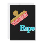 Stamp Out Rape invitations