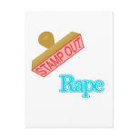 Stamp Out Rape postcards