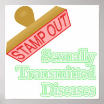 Stamp Out Sexually Transmitted Diseases Print