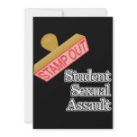 Stamp Out Student Sexual Assault invitations
