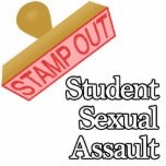 Stamp Out Student Sexual Assault photo sculptures