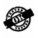 stamp tested Ok black t-shirts