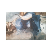 Stampede- Wrapped Canvas Stretched Canvas Prints