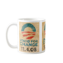 Stand For Change Obama Coffee Mugs