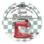 Stand mixer baking bakery gift tag sticker