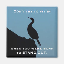 Stand Out Cormorant Magnets